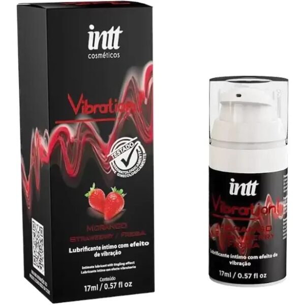 Lubricante Íntimo Vibration! Sabor Frutilla 17mL