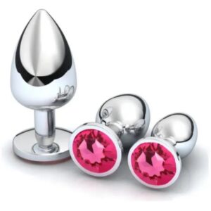 Plug anal plateado tamaño M