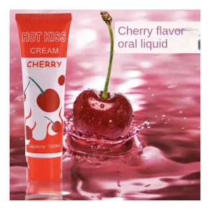 Lubricante Neutro con Aroma  a cereza y con efecto caliente