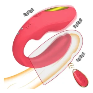 Vibrador doble penetración a control remoto